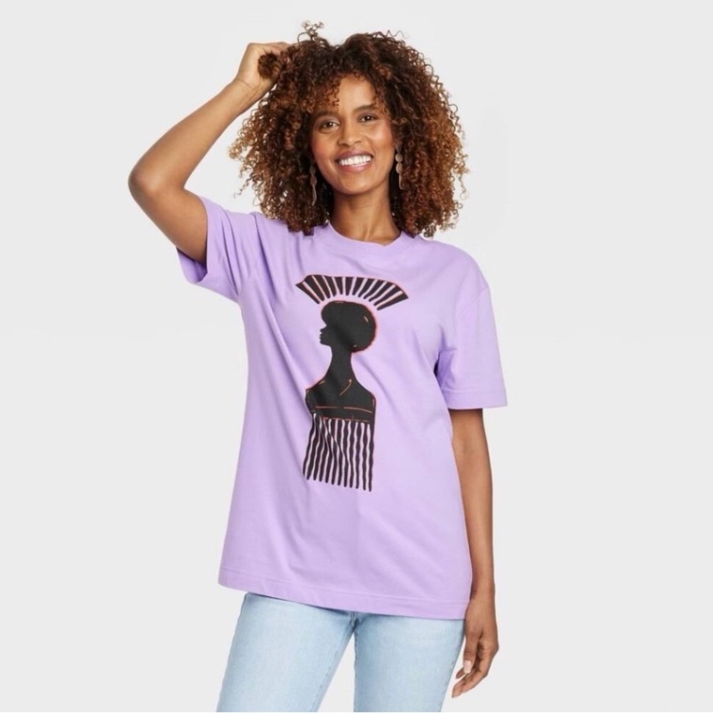 Target Black History Month Purple Artistic Graphic Tshirt Featured On TVUpshaws